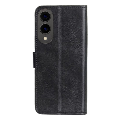 Forterra Samsung S25 Edge Hoesje Bookcase Cover met Kaarthouder - Zwart