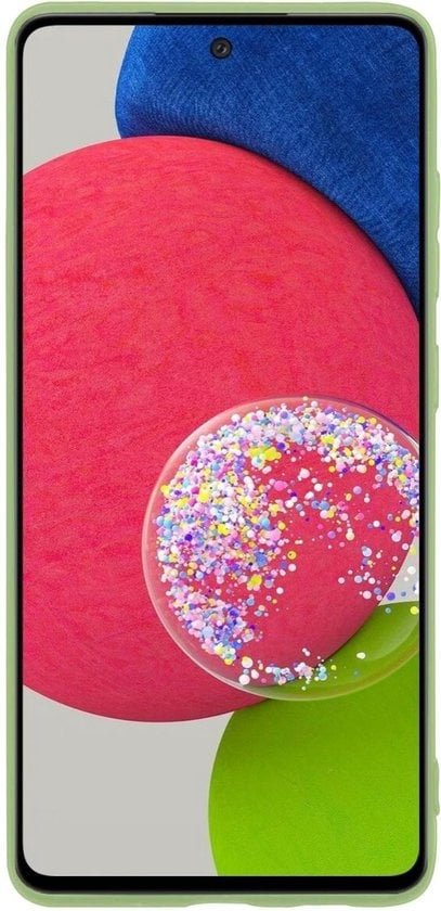 Forterra Samsung A52s Hoesje Siliconen Backcover Lichtgewicht - Groen