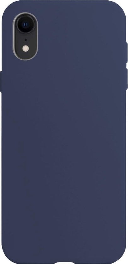 Forterra iPhone XR Hoesje Siliconen Backcover Lichtgewicht - Donkerblauw