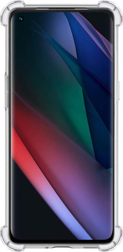 Forterra OPPO Find X3 Neo Hoesje Shockproof Backcover Siliconen - Transparant