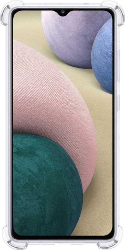 Forterra Samsung A12 Hoesje Kaarthouder Backcover Shockproof - Transparant
