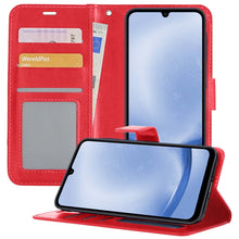 Forterra Samsung A25 Hoesje Bookcase Cover met Kaarthouder - Rood
