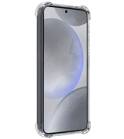 Forterra Samsung S24 Hoesje Kaarthouder Backcover Shockproof - Transparant