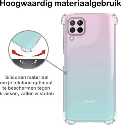 Forterra Huawei P40 Lite Hoesje Shockproof Backcover Siliconen - Transparant