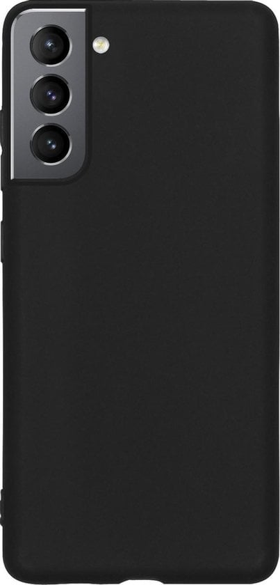 Forterra Samsung S21 Hoesje Siliconen Backcover Lichtgewicht - Zwart