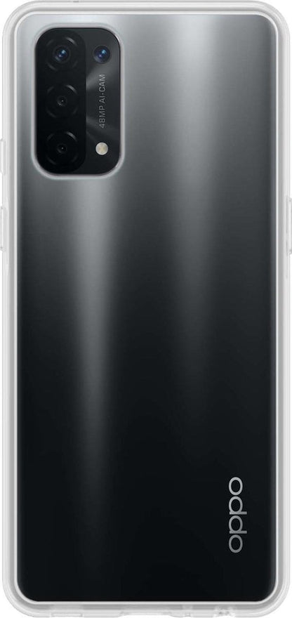 Forterra OPPO A74 5G Hoesje Siliconen Backcover Lichtgewicht - Transparant