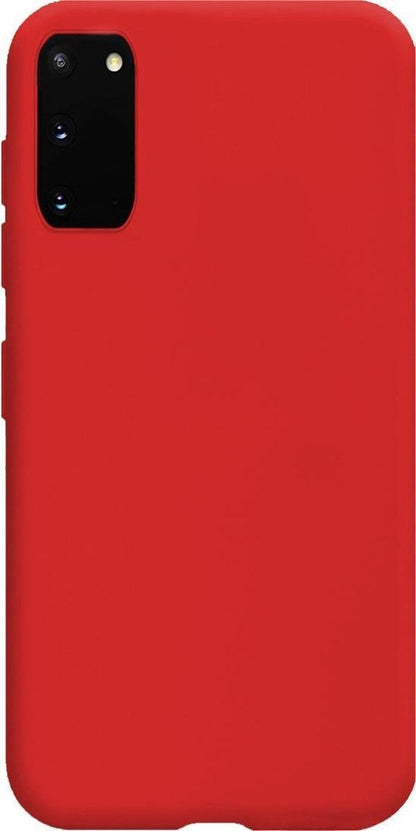 Forterra Samsung S20 Hoesje Siliconen Backcover Lichtgewicht - Rood