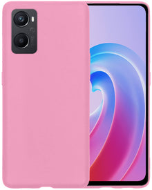 Forterra OPPO A76 Hoesje Siliconen Backcover Lichtgewicht - Lichtroze