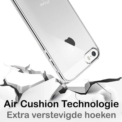 Forterra iPhone 5/5s/5SE Hoesje Siliconen Backcover Lichtgewicht - Transparant