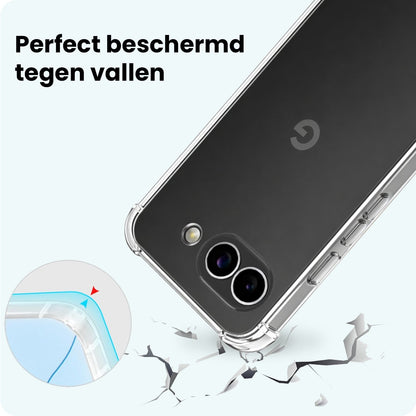 Forterra Google Pixel 10a Hoesje Shockproof Backcover Siliconen - Transparant