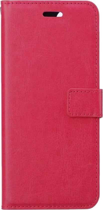 Forterra Samsung S21 Hoesje Bookcase Cover met Kaarthouder - Donkerroze
