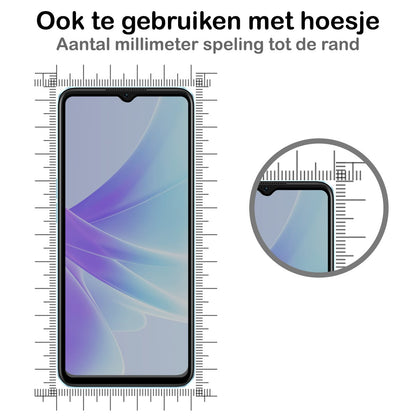 Forterra OPPO A17 Screenprotector Gehard Glas - Privacy