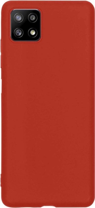 Forterra Samsung A22 5G Hoesje Siliconen Backcover Lichtgewicht - Rood