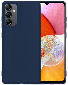 Forterra Samsung A14 Hoesje Siliconen Backcover Lichtgewicht - Donkerblauw