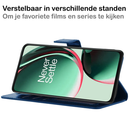 Forterra OnePlus Nord CE 3 Lite Hoesje Bookcase Cover met Kaarthouder - Donkerblauw