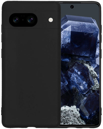 Forterra Google Pixel 8 Hoesje Siliconen Backcover Lichtgewicht - Zwart