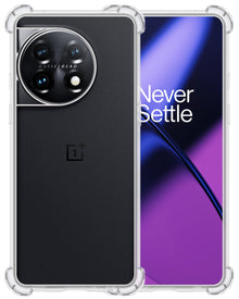 Forterra OnePlus 11 Hoesje Shockproof Backcover Siliconen - Transparant