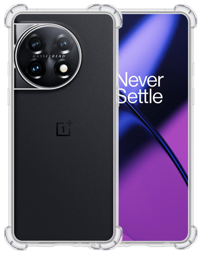 Forterra OnePlus 11 Hoesje Shockproof Backcover Siliconen - Transparant
