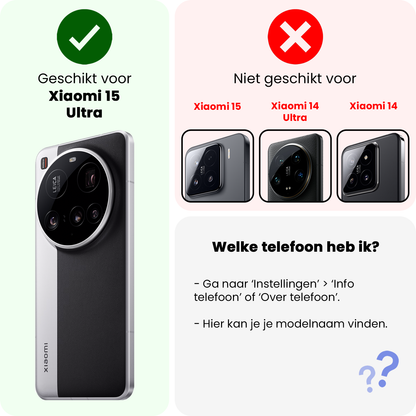 Forterra Xiaomi 15 Ultra Screenprotector Gehard Glas - Full Screen