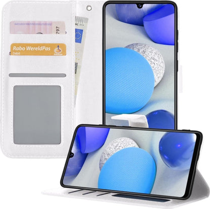 Forterra Samsung A42 Hoesje Bookcase Cover met Kaarthouder - Wit