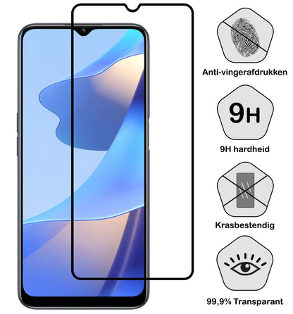 Forterra OPPO A16s Screenprotector Gehard Glas - Full Screen