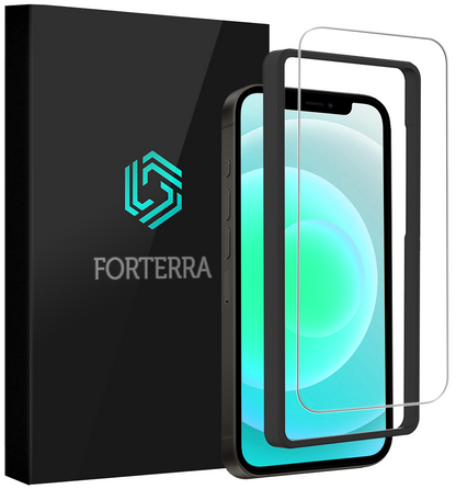 Forterra iPhone 12 Mini Screenprotector Gehard Glas met Installatieframe