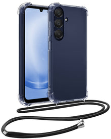 Forterra Samsung A25 Hoesje met Koord Backcover Shockproof - Transparant