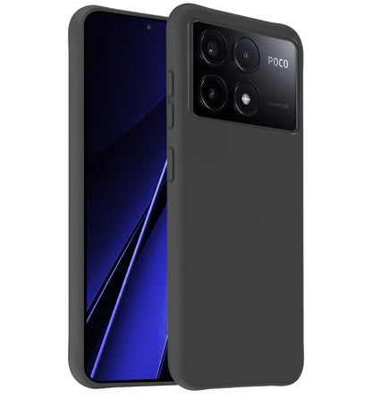 Forterra Xiaomi Poco X6 Pro 5G Hoesje Siliconen Backcover Lichtgewicht - Zwart