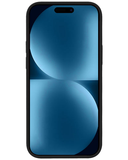 Forterra iPhone 15 Plus Hoesje Siliconen Backcover Lichtgewicht - Zwart