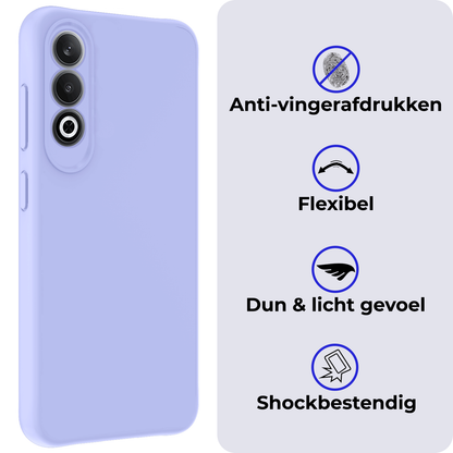 Forterra OnePlus Nord CE 4 Hoesje Siliconen Backcover Lichtgewicht - Lichtblauw