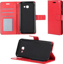 Forterra Samsung Galaxy A5 2017 Hoesje Bookcase Cover met Kaarthouder - Rood