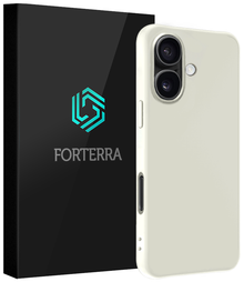 Forterra iPhone 17 Hoesje Siliconen Backcover Lichtgewicht - Wit