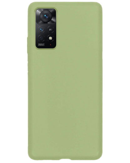 Forterra Xiaomi Redmi Note 11s Hoesje Siliconen Backcover Lichtgewicht - Groen