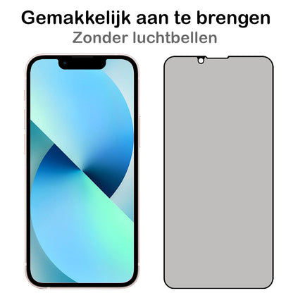 Forterra iPhone 14 Pro Max Screenprotector Gehard Glas - Privacy
