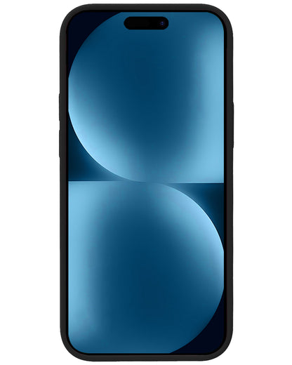 Forterra iPhone 15 Hoesje Siliconen Backcover Lichtgewicht - Zwart