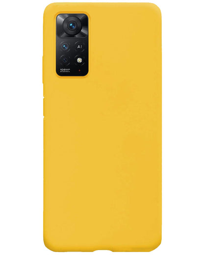 Forterra Xiaomi Redmi Note 11s Hoesje Siliconen Backcover Lichtgewicht - Geel