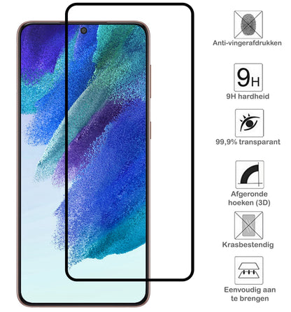 Forterra Samsung S21 FE Screenprotector Gehard Glas - Full Screen