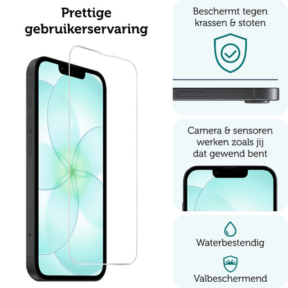 Forterra iPhone 17e Screenprotector Gehard Glas met Installatieframe