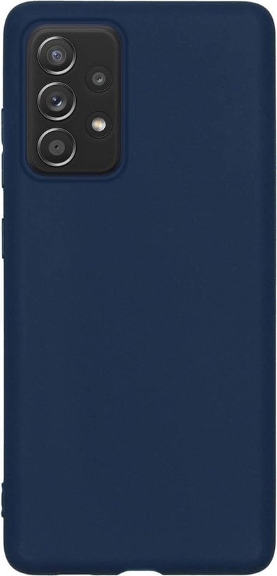 Forterra Samsung A52s Hoesje Siliconen Backcover Lichtgewicht - Donkerblauw