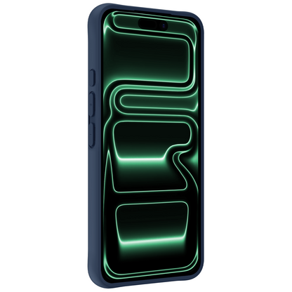 Forterra iPhone 17 Pro Max Hoesje Siliconen Backcover Lichtgewicht - Donkerblauw
