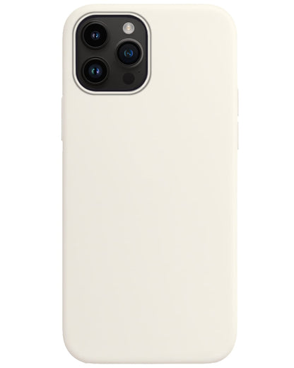 Forterra iPhone 15 Pro Max Hoesje Siliconen Backcover Lichtgewicht - Wit