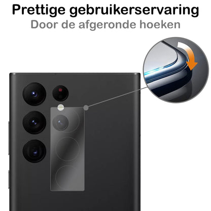 Forterra Samsung S22 Ultra Camera Screenprotector Gehard Glas