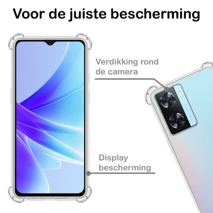 Forterra OPPO A57 Hoesje Shockproof Backcover Siliconen - Transparant