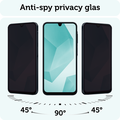 Forterra Samsung A16 Screenprotector Gehard Glas - Privacy