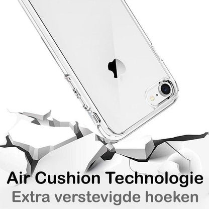 Forterra iPhone SE 2020 Hoesje Siliconen Backcover Lichtgewicht - Transparant