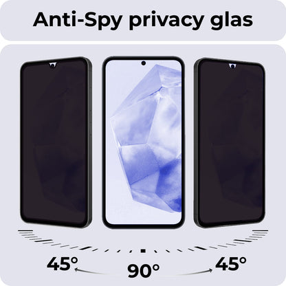Forterra Samsung A35 Screenprotector Gehard Glas - Privacy