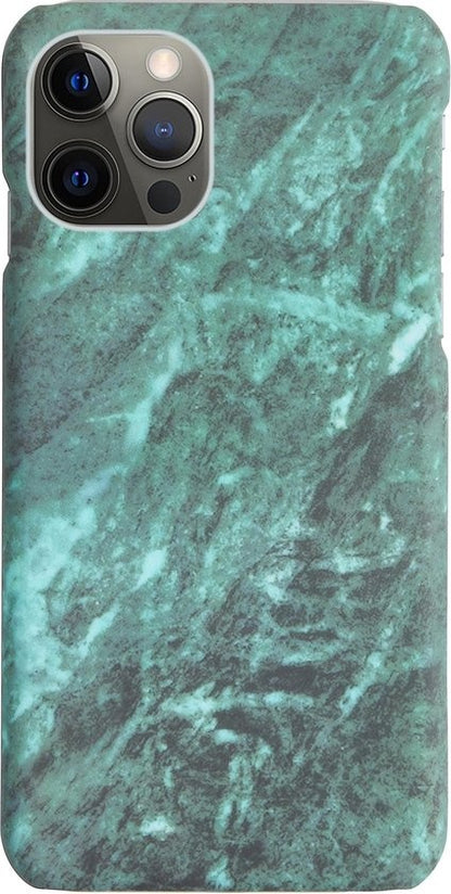 Forterra iPhone 12 Pro Max Hoesje Marmer Hard Case Cover - Groen