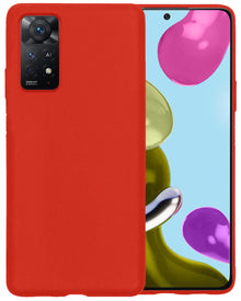Forterra Xiaomi Redmi Note 11s Hoesje Siliconen Backcover Lichtgewicht - Rood