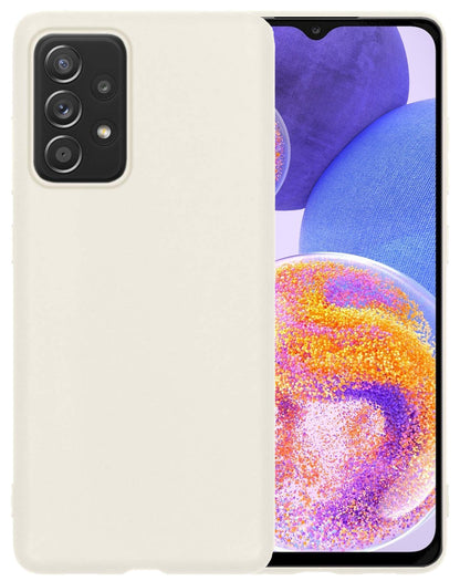 Forterra Samsung A23 Hoesje Siliconen Backcover Lichtgewicht - Wit