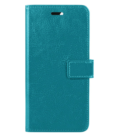 Forterra iPhone 14 Plus Hoesje Bookcase Cover met Kaarthouder - Turquoise